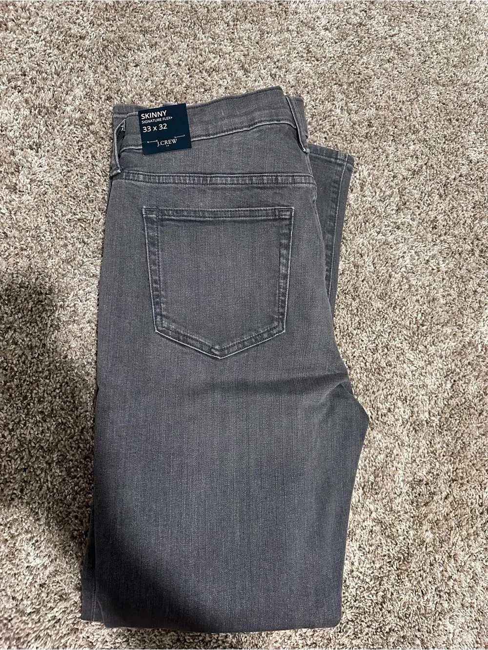 J. Crew Men's Slim Gray Skinny Jeans